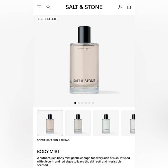 Anthropologie Salt & Stone Safran & Cedar Body Mist - Picture 4 of 4